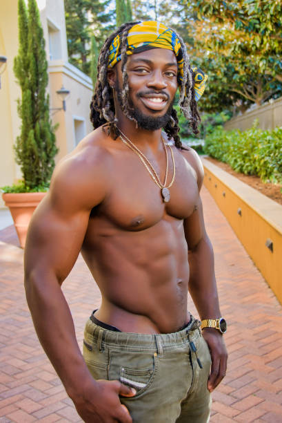 istock Muscular African American Man Posing 1057638034