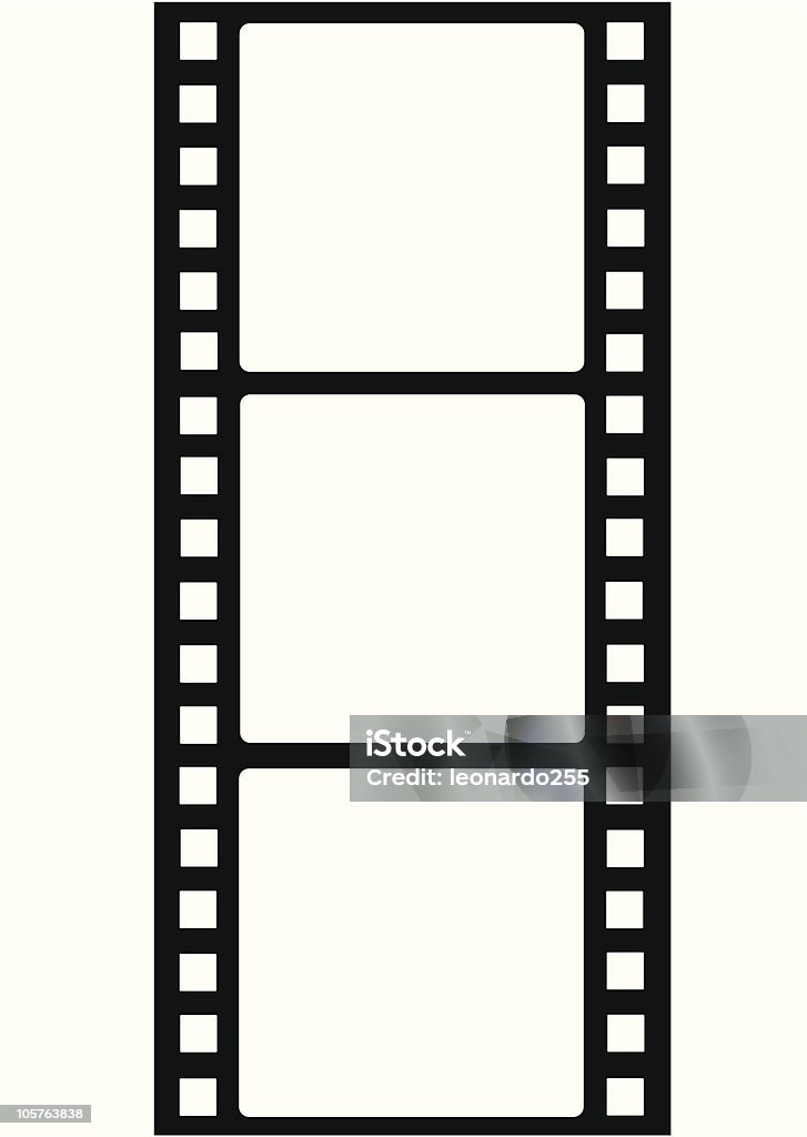 film old film on white background Black Color stock vector