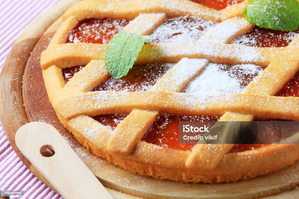 Lattice topped tart  Breakfast Stock Photo