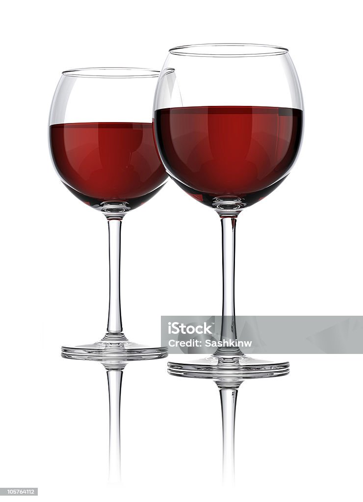 Red wine  Two Objects Stock Photo