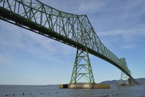 Bridge from Oregon to Washington over the Columbia river