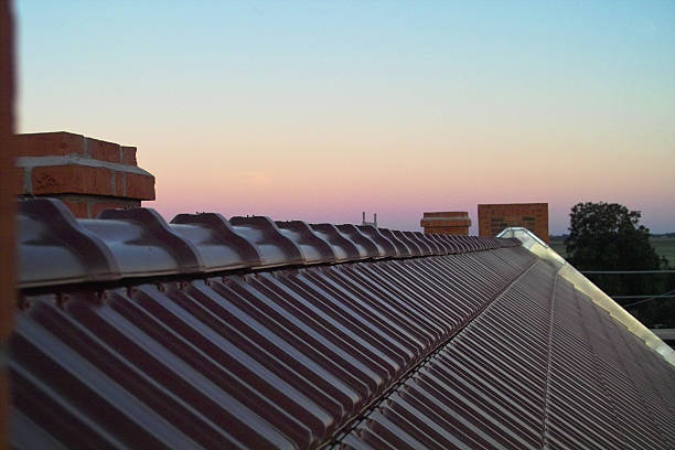 New roofing tiles stock photo