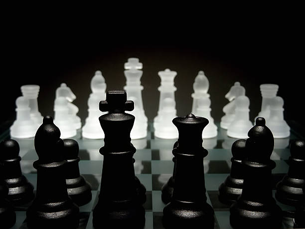 Chess scenario stock photo