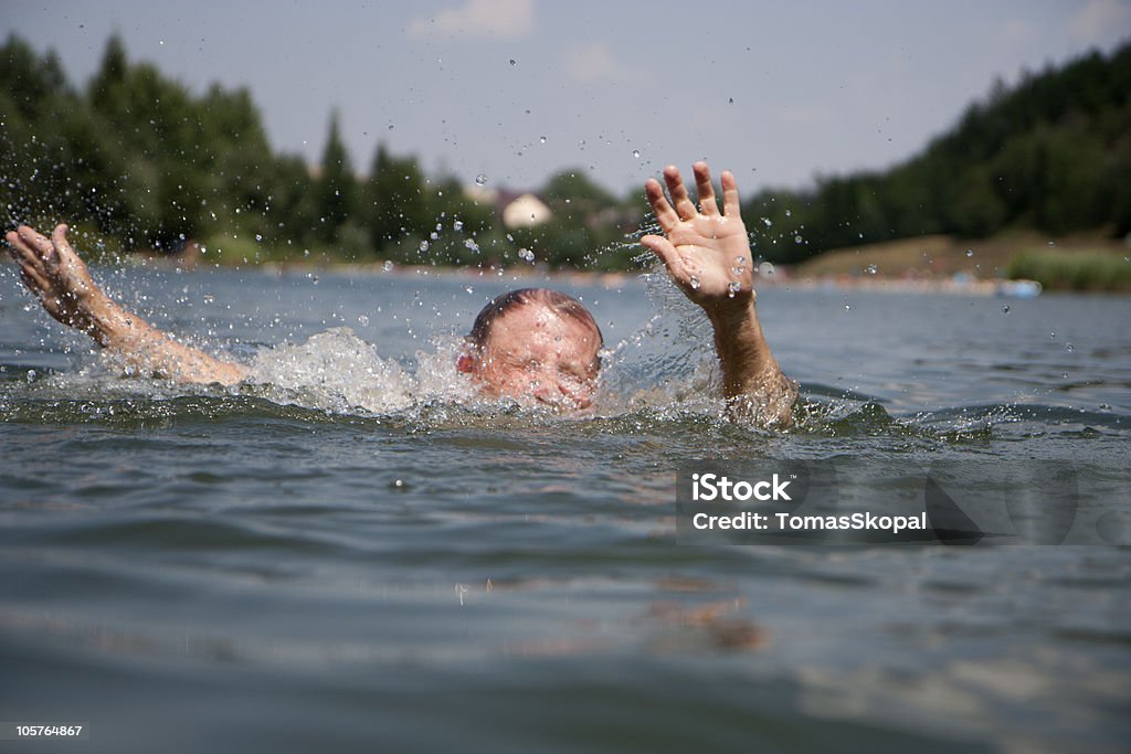 Drowning swimmer  Drowning Stock Photo