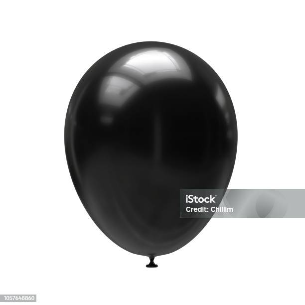 Ballon Stockfoto und mehr Bilder von Luftballon - Luftballon, Schwarz - Farbe, Freisteller – Neutraler Hintergrund