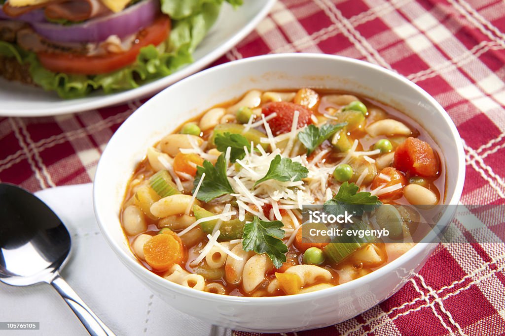 Minestrone soup  Minestrone Stock Photo