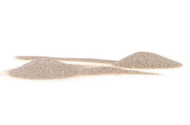 istock Pile desert sand isolated on white background 1057653184