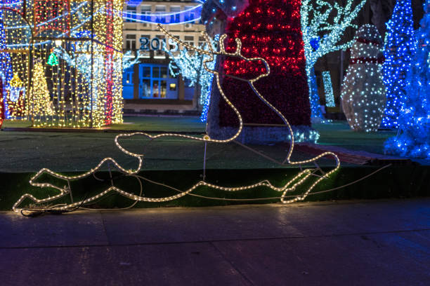 istock The christmas decoration - Santa Claus deer. 1057657052