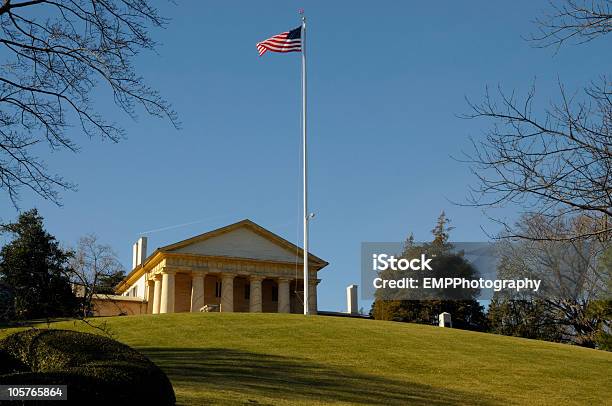 Arlington House Im National Cemertery Stockfoto und mehr Bilder von Arlington House - Arlington House, Amerikanische Flagge, Architektur