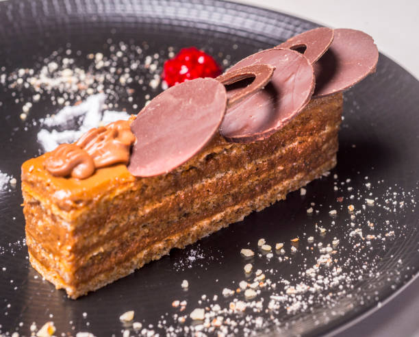 istock cake, food, plate, layers, chocolate 1057671504