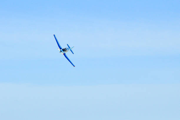 istock A small plane with a propeller on the blue sky 1057673464