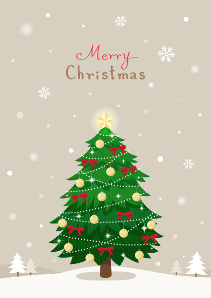 12,200+ Outdoor Christmas Tree Stock Illustrations, Royalty-Free Vector ...