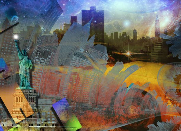 istock Statue of liberty and NYC 1057676110