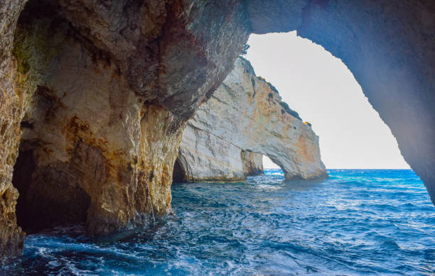 istock Blue caves of Zakynthos. 1057676598