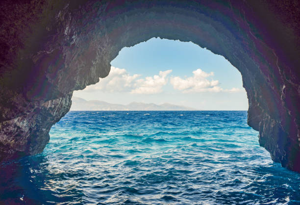 istock Blue caves of Zakynthos. 1057676648