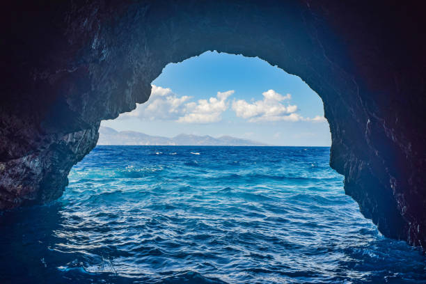 istock Blue caves of Zakynthos. 1057676682