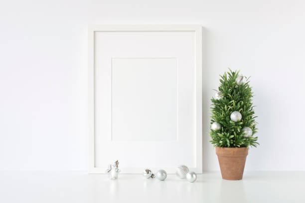 istock Frames Christmas Mockup. Scandinavian style. 1057676900