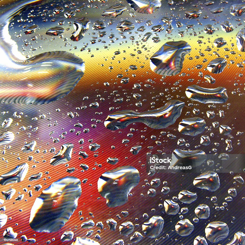 Gotas de agua-rojo - Foto de stock de Abstracto libre de derechos