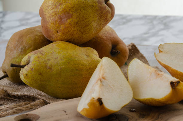istock Fresh ripe organic yellow pears 1057684930