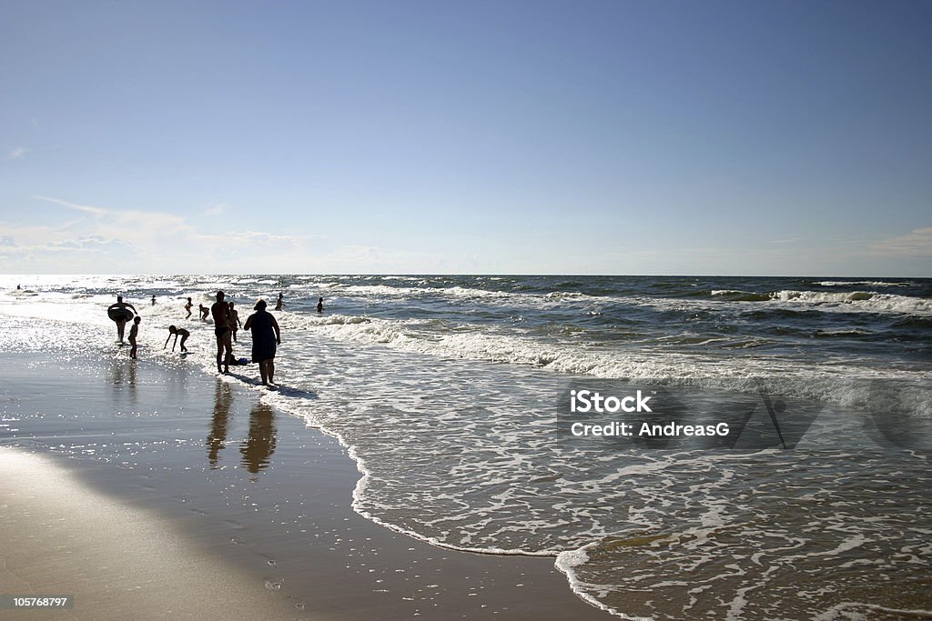 Na praia - Royalty-free Andar Foto de stock
