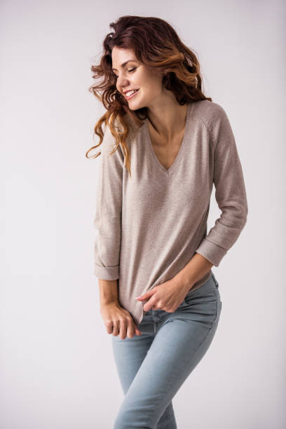 istock Girl in the studio 1057689024