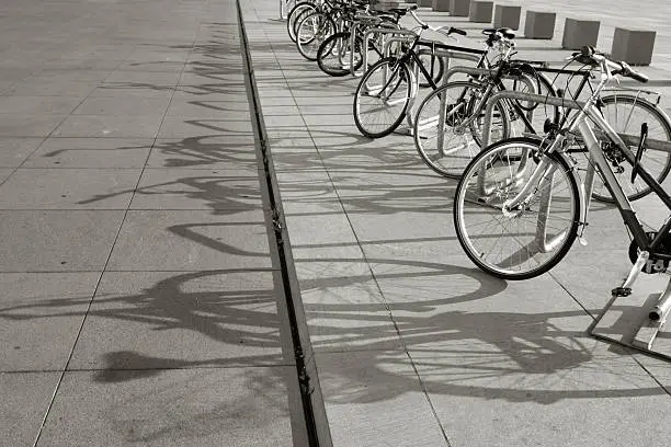 Photo of Bikes in a row