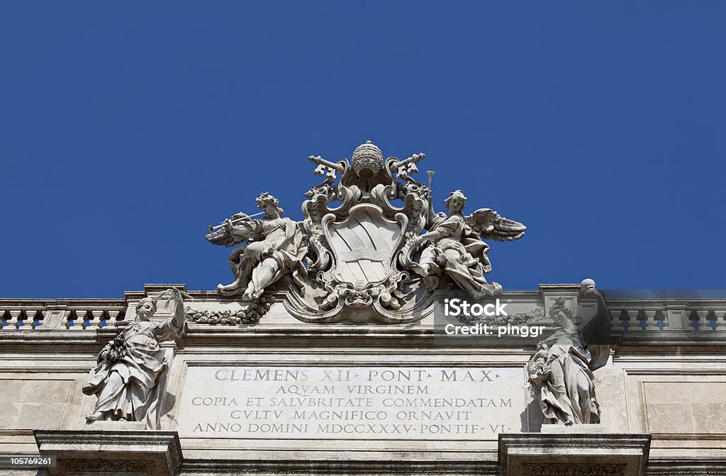 Fontanna di Trevi w Rzymie - Zbiór zdjęć royalty-free (Antyczny)