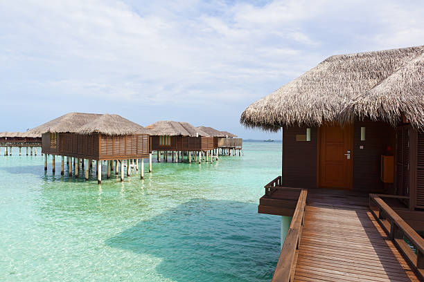 istock Water Villas in the Ocean. Welcome to Paradise! 105770041