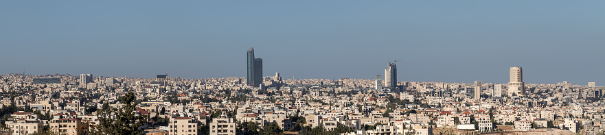 Amman city skyline - Amman landmarks and famous buildings panoramic view