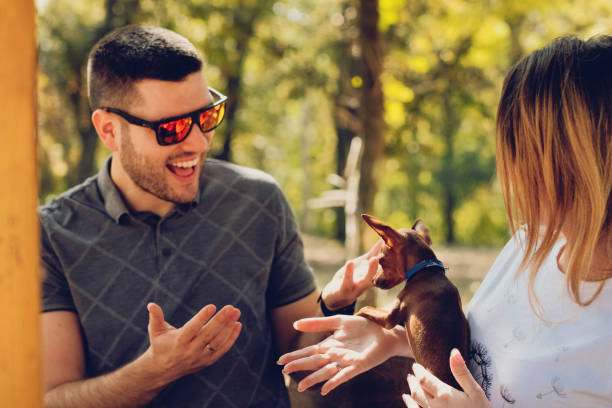 istock Couple loving their pet 1057704912