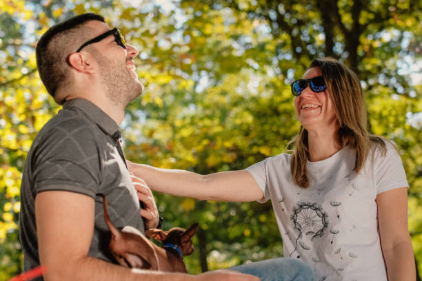 istock Couple loving their pet 1057705596