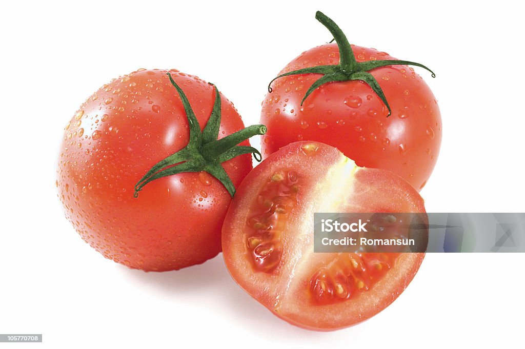 Pomidory mokre trio - Zbiór zdjęć royalty-free (Bez ludzi)