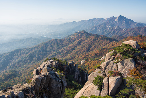 View from Dobongsan, Bukhansan National Park, Seoul Korea