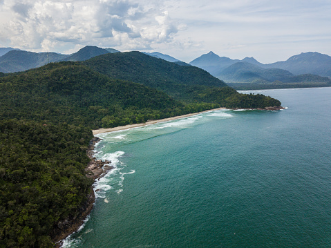 Aerial view of almada brava beach