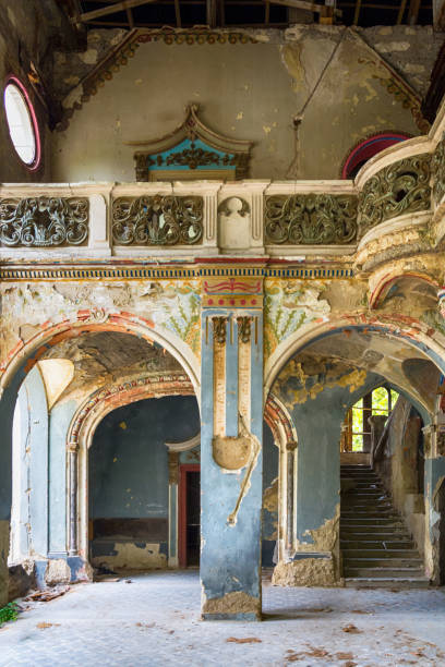 istock Interior of an abandoned mansion 1057711996
