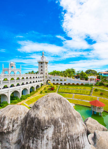 istock The Catholic Simala Shrine in Sibonga, Cebu, Philippines. Copy space for text. Vertical. 1057712202