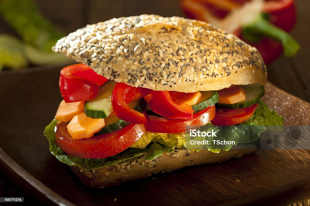 Veggie Hambúrguer - Royalty-free Alface Foto de stock