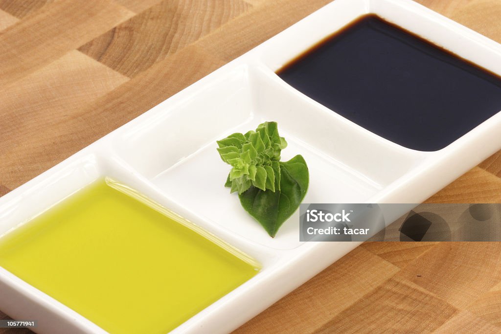 Olivenöl, Balsamico-Essig - Lizenzfrei Balsamico Stock-Foto