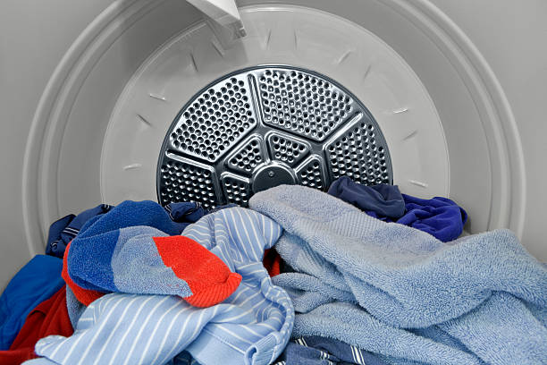In the Dryer. stock photo