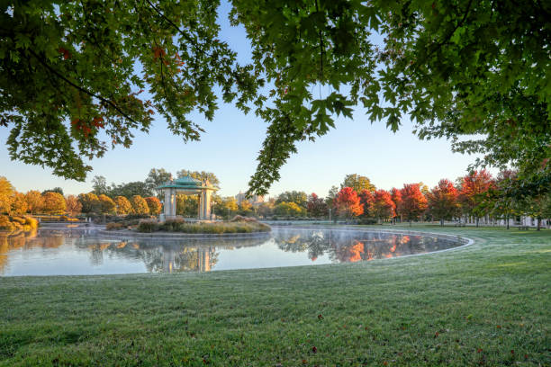 The bandstand located in Forest Park, St. Louis, Missouri.