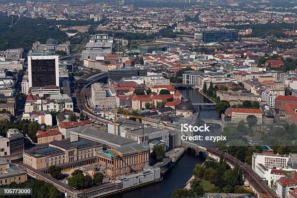 Berlin Mittecity Center - zdjęcia stockowe i więcej obrazów Niemcy - Niemcy, Ujęcie z lotu ptaka, Architektura