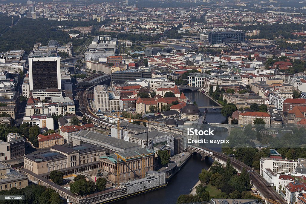 Berlin Mitte-city center - Стоковые фото Вид с воздуха роялти-фри