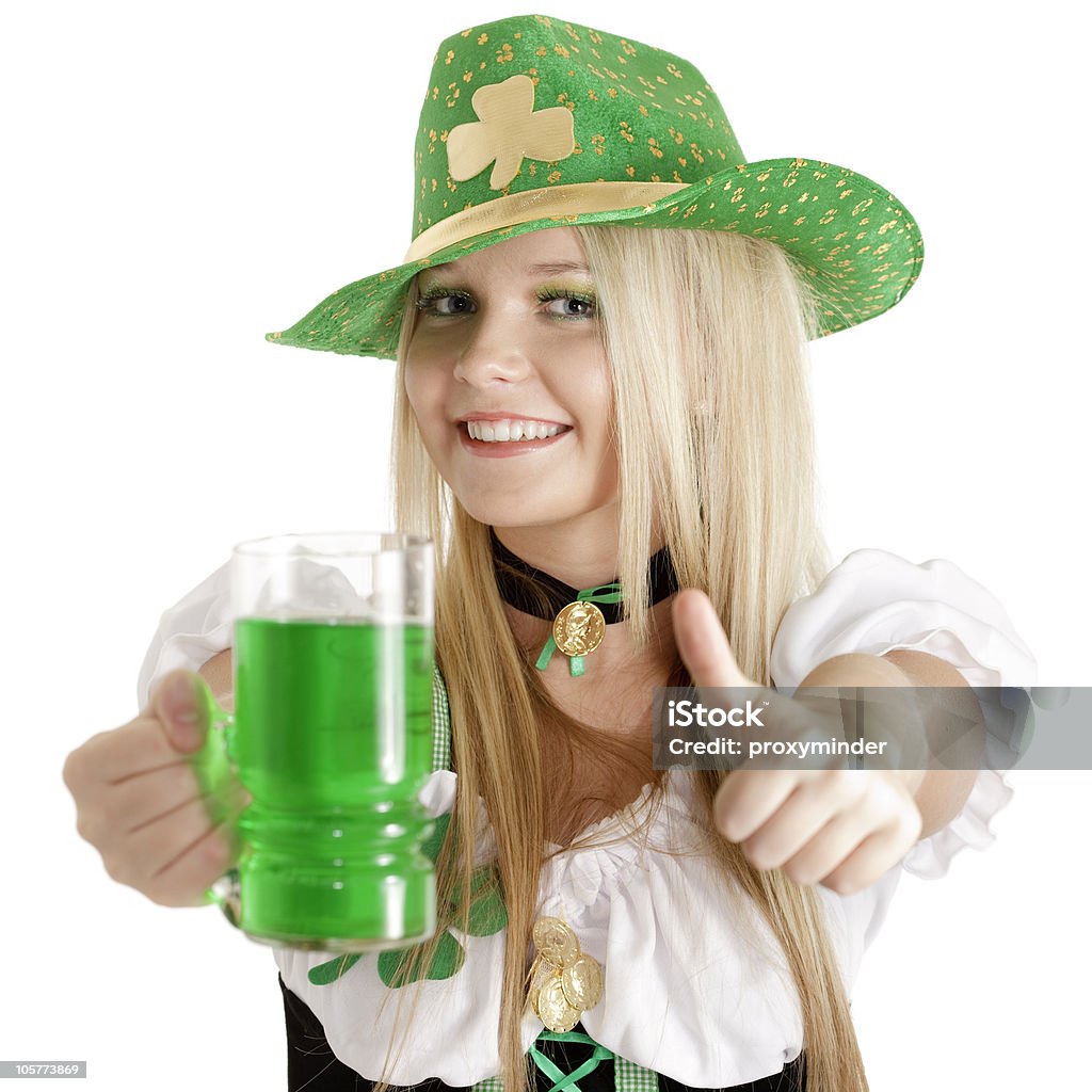 St. Patrick's Day girl - Foto de stock de Adulto libre de derechos