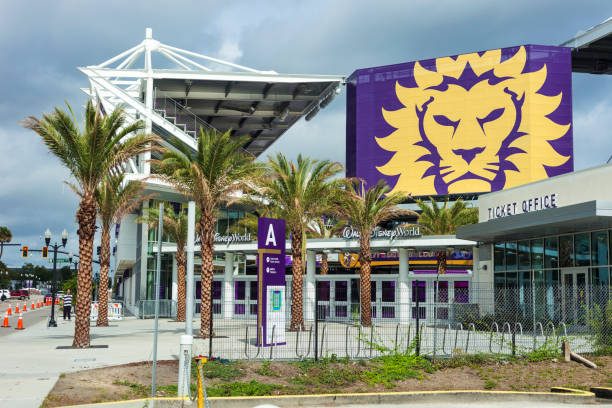 orlando city soccer club stadium in orlando, florida - major league soccer imagens e fotografias de stock