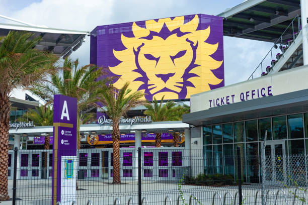 orlando city soccer club stadium in orlando, florida - major league soccer imagens e fotografias de stock