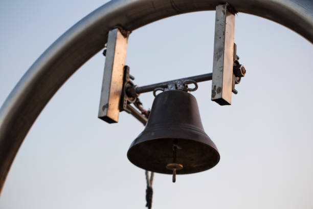 istock New modern bronze bell. senset bell 1057770968