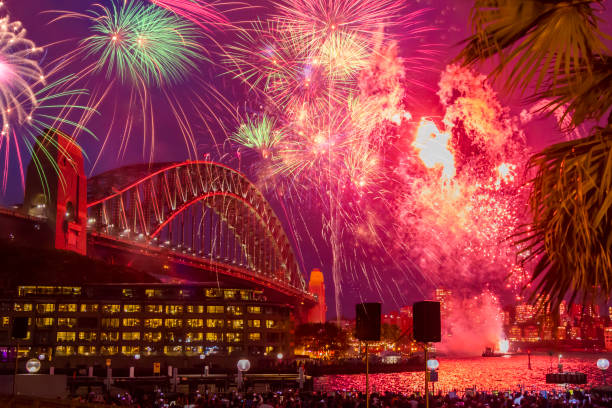 シドニーの大晦日 - reflection new years day new years eve new year ストックフォトと画像