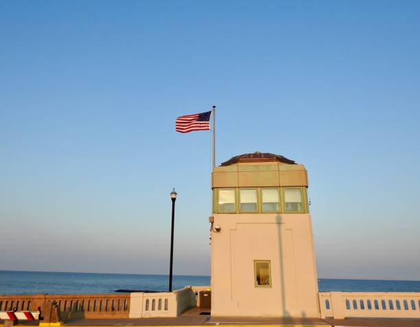 istock Drawbridge Tower at Avolon by the Beach 1057776688