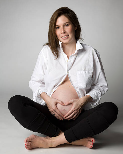 istock Young pregnant woman . 105777712