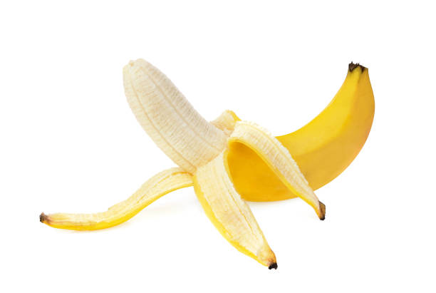 istock peeled banana slices isolated on white white background 1057781116
